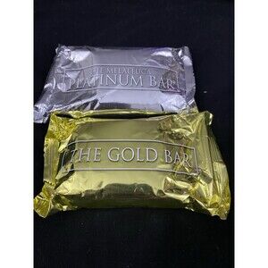 Melaleuca Soaps 1) Platinum Bar & 1) The Gold Bar Natural Soap 4.5 oz New Sealed